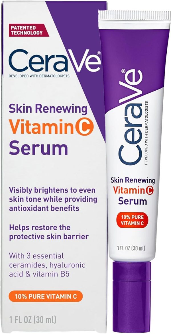 سرم ویتامین سی سراوی CeraVe مدل Skin Renewing حجم ۳۰ میلی لیتر