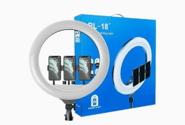 رینگ لایت 18 اینچ مدل 18 -RL به همراه 3 پایه