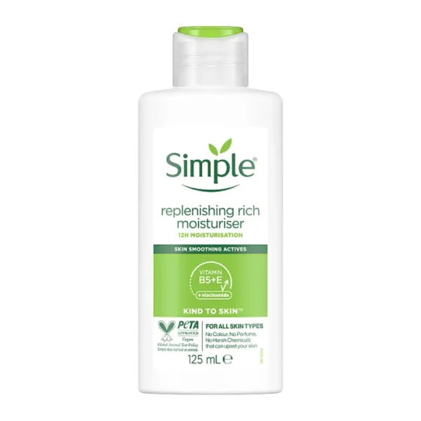 مرطوب کننده و غنی کننده پوست سیمپل  125ml Simple