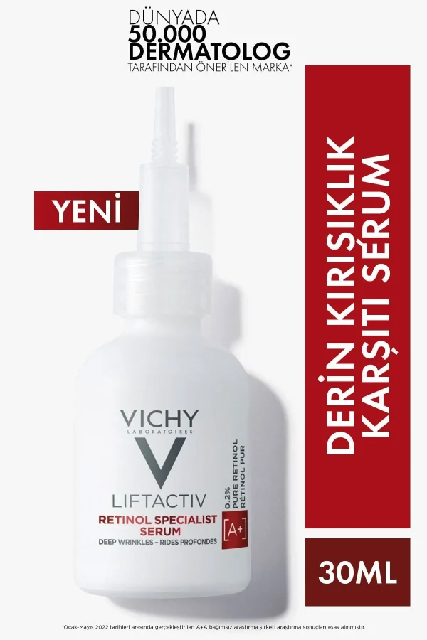 سرم رتینول ویشی لیفت کننده و ضد چروک حجم 30 میل Vichy