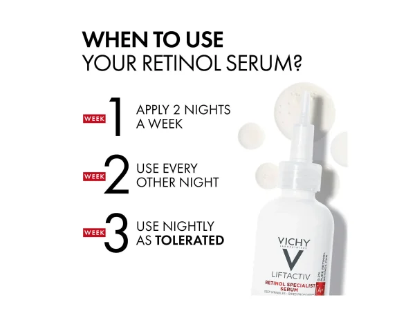 سرم رتینول ویشی لیفت کننده و ضد چروک حجم 30 میل Vichy