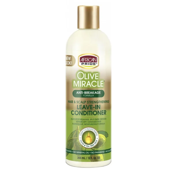 آبرسان و نرم کننده بعد حمام زیتون افریکن پراید African PrideAfrican Pride leave in conditioner olive miracle