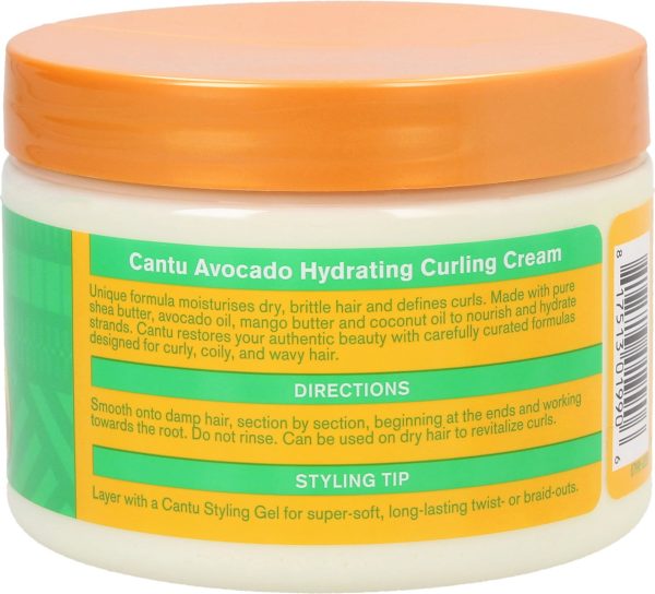 کرم حالت دهنده موی فر آووکادو کنتو CantuCantu Hydrating Curling Cream Avocado